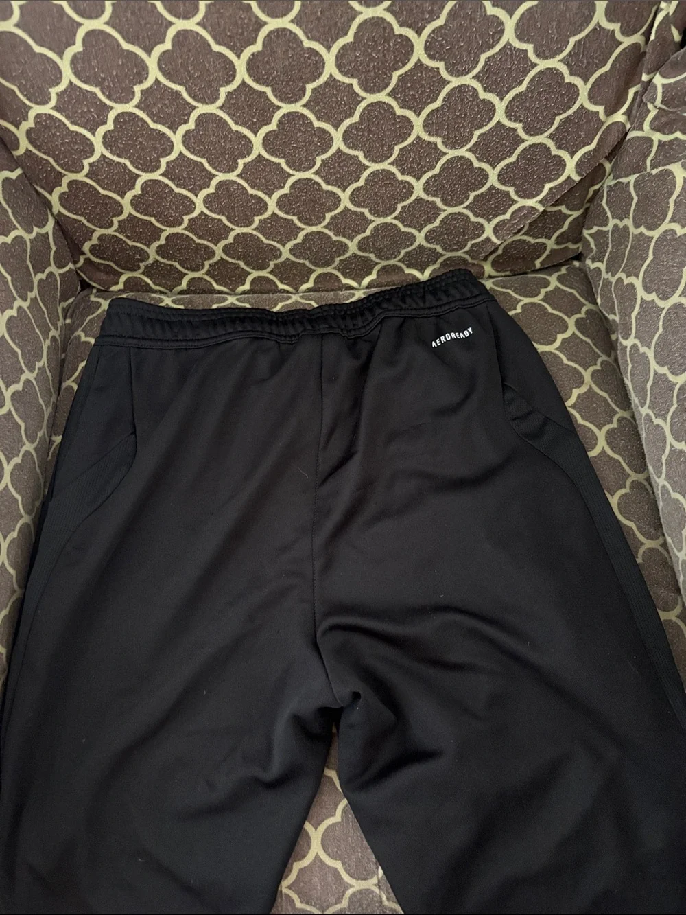 adidas Black Athletic Track Pants with Subtle Logo